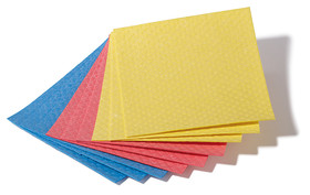 Reusable cloths sponge wipes, red