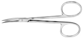 Microscopy scissors curved Scissor stem, square, 105 mm