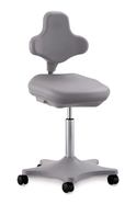 Laboratory chair Labster, grey, 450 to 650 mm