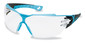 Schutzbrille pheos cx2, schwarz, hellblau, 9198-256