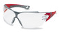 Schutzbrille pheos cx2, rot, grau, 9198-258