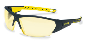 Safety glasses i-works, yellow, black/yellow, 9194-365