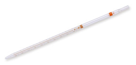 Graduated pipettes wide opening, 10 ml, Graduation: 0,1 ml, Cotton stopper end: yes