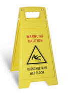 Warning sign danger of slipping