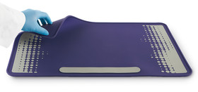 Tapis de laboratoire avec renforts métalliques, violet