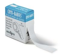 Cryo-etiketten Op de rol wit, 33 x 13 mm, Gesch. voor: 1,5/2 ml vaatjes