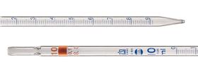 Graduated pipettes BLAUBRAND<sup>&reg;</sup> type 3 class AS, 0.5 ml, Graduation: 0,01 ml, Cotton stopper end: no
