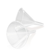Funnels ROTILABO<sup>&reg;</sup> disposable clear, 65 mm, Suitable for: paper filter-Ø 125 mm