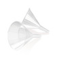 Funnels ROTILABO<sup>&reg;</sup> disposable transparent, 65 mm, Suitable for: paper filter-Ø 125 mm
