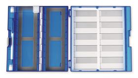 Microscope slide box Premium, blue