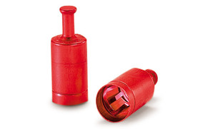 Verschlusskappen LABOCAP mit Griff für &#216; 17/18 mm, rot