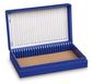 Microscope slide box ROTILABO<sup>&reg;</sup> Slip lid, No. of slots: 25, blue