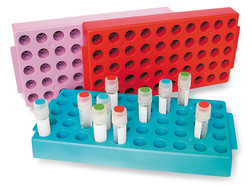 Monsterhouder ROTILABO<sup>&reg;</sup> voor cryovials, blauw, 1 stuks