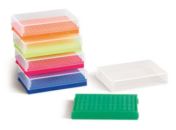 PCR-rack, neon groen, 5 stuks