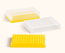 PCR-rack, neon geel, 1 stuks