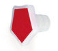 Stopper with standard taper ROTILABO<sup>&reg;</sup> plastic, 24/29, 21.1 mm, red