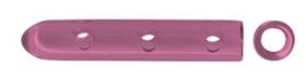 Embout protecteur rond, 25.4 mm, rose, 3.2 mm
