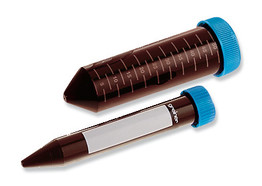 Centrifuge tubes CELLSTAR<sup>&reg;</sup> Light Protection Tubes, brown, without rim, 15 ml, bag