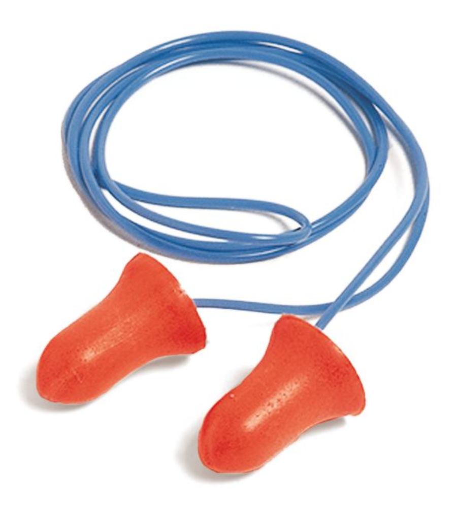 Disposable ear plugs Max®, with safety strap, Single-use ear plugs, Hearing  protection, Occupational Safety and Personal Protection, Labware