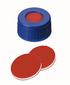 Screw caps ROTILABO<sup>&reg;</sup> ND9 with borehole, Silicone white / PTFE red, UltraClean