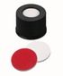 Screw caps ROTILABO<sup>&reg;</sup> ND10 with borehole, PTFE red / silicone white / PTFE red