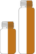 Probenfläschchen ROTILABO<sup>&reg;</sup> mit Feingewinde ND18, Klarglas, 20 ml