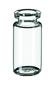 Headspace vials ROTILABO<sup>&reg;</sup> with beaded rim ND20 rounded bottom, Clear glass with labelling area, bevelled headspace edge, 20 ml