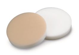 Septa ROTILABO<sup>&reg;</sup> for ND24 &#216; 22 mm, Natural silicone / PTFE beige (EPA quality), 3.2 mm