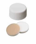 Screw caps ROTILABO<sup>&reg;</sup> ND24 closed, Natural silicone / PTFE beige, EPA quality