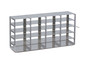 Cryogenic rack aluminium wide (for upright freezers), 4 x 6, Height: 328 mm