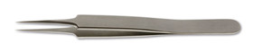 Precision tweezers DUMONT<sup>&reg;</sup> straight with extra fine tips Inox08 unpolished