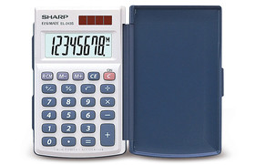 Solar-powered pocket calculator EL-243S