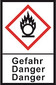 GHS hazardous substance label L 30 x W 22, Exploding bomb/Hazard