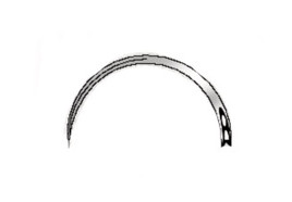 Aiguilles chirurgicales, fig. 14, 23 mm, 1/2 cercle, orbital