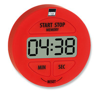 Minuteur ROTILABO<sup>&reg;</sup> avec fonction compte à rebours / chronomètre , rouge