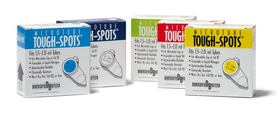 Labels Tough&nbsp;Spots&trade; on a roll round, white, 9.5 mm, Suitable for: 0.5  ml vessels