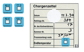 Temperatuurmeetpunt onomkeerbaar, 65 °C