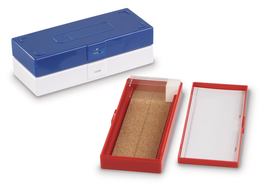 Microscope slide box ROTILABO<sup>&reg;</sup> Slip lid, No. of slots: 50, red