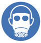 Safety symbols acc. to ISO 7010, Wear face shield, 100 mm