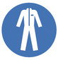 Symboles d’obligation conf. à ISO 7010, Port de tablier de protection, 100 mm