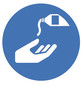 Safety symbols acc. to ISO 7010, Wear face shield, 200 mm