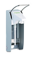 Soap and disinfectant dispenser, TLS plus, Suitable for: 1000 ml bottles, 92 x 225 x 340 mm