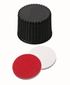 Screw caps ROTILABO<sup>&reg;</sup> ND8 closed, Silicone white / PTFE red, UltraClean