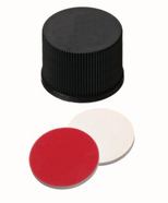 Screw caps ROTILABO<sup>&reg;</sup> ND13 closed, Silicone cream / PTFE red