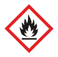 GHS hazardous substances labels to combine Pictogram, Flame