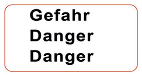 GHS hazardous substances labels to combine Signal word, Danger