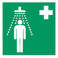 First aid and rescue signs acc. to ISO 7010 Adhesive film, Emergency exit, right, 200 x 400 mm