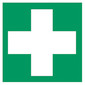 First aid and rescue signs acc. to ISO 7010 Adhesive film, Emergency exit, left, 200 x 400 mm