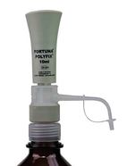 Distributeur FORTUNA<sup>&reg;</sup> POLYFIX<sup>&reg;</sup> avec ballon en verre et cylindre en verre transparent, 2-10 ml