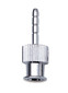 Luer-Schlauchverbinder aus Metall mit geraden Enden, Passend für: LLM / Schlauch &#216; innen 3,0 mm